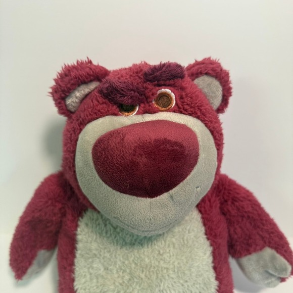 Disney Parks Lotso Plush Bear Toy Story Strawberry Scented Stuffed Animal - Picture 3 of 9